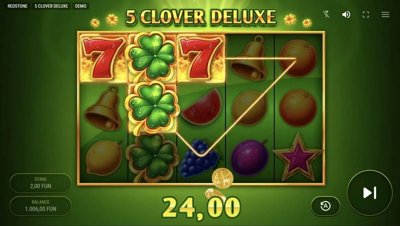 5 Clover Deluxe - ძირითადი თამაშის მოგება