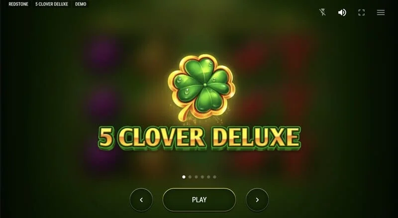 5 Clover Deluxe - მთავარი მენიუ
